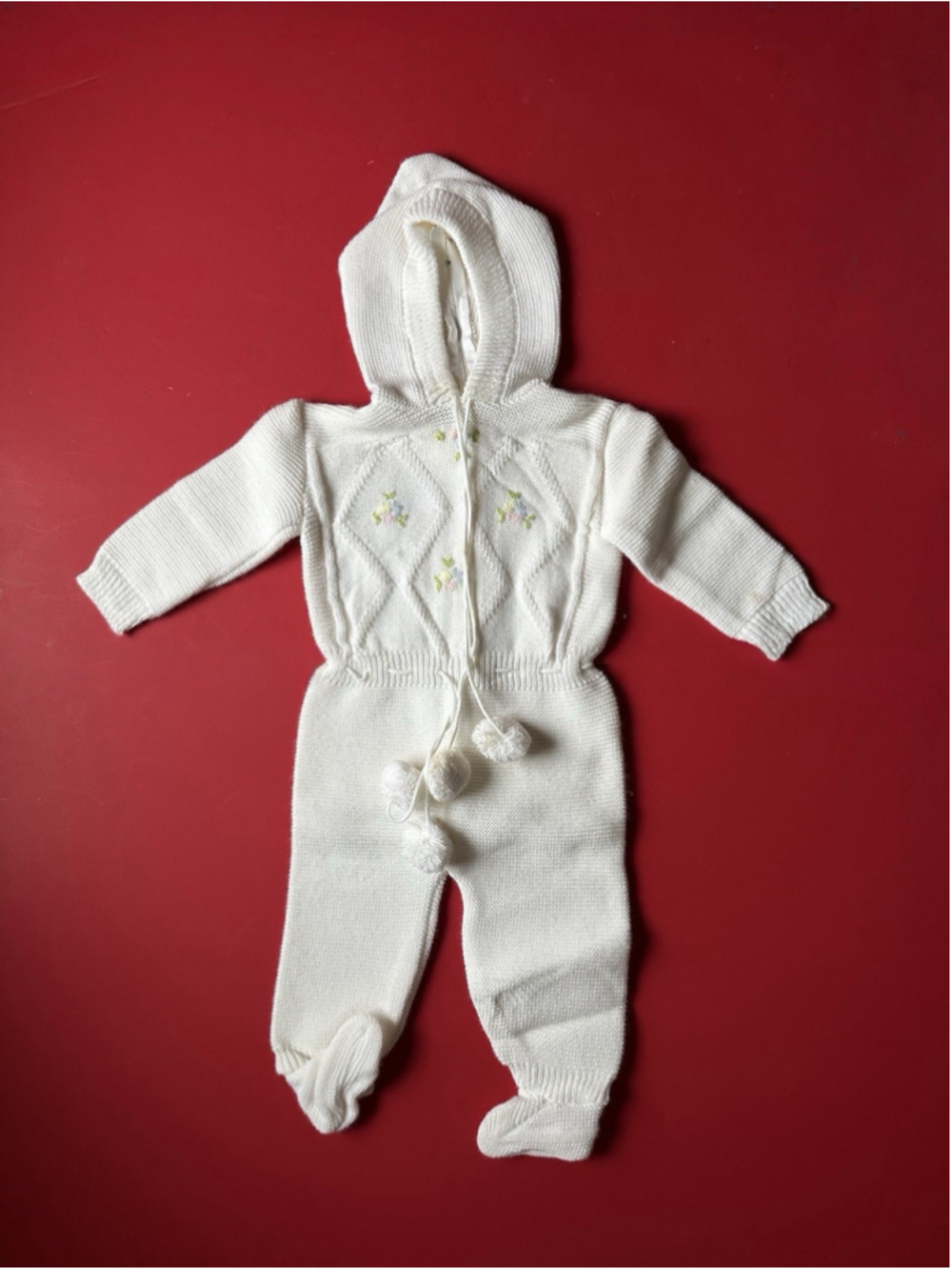 Vintage Renko Baby One Piece Acrylic Knit In Box